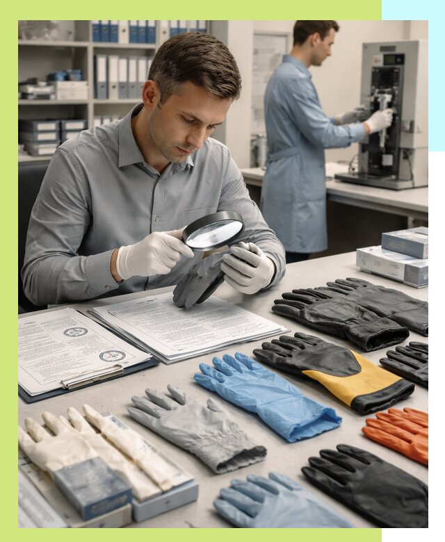 Сертификация перчаток и средств защиты продукции в Беслане