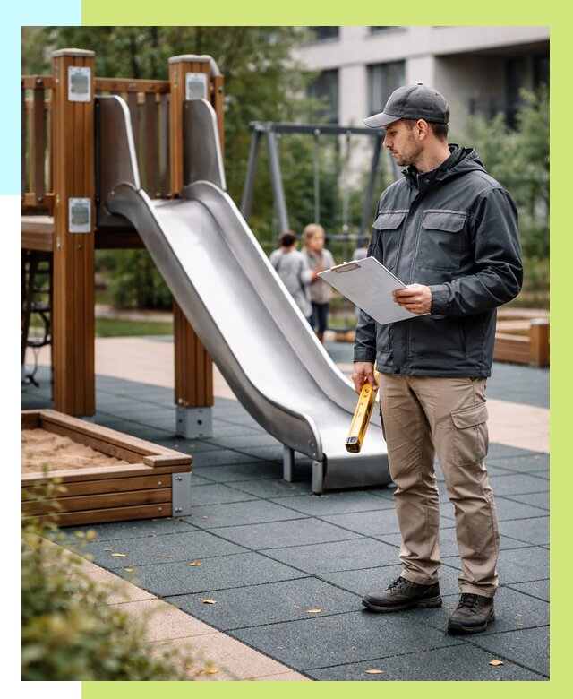 Сертификация детских площадок в Беслане от 25315 р. | Алешин-Бсл