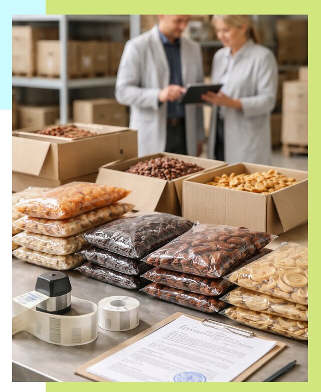 Сертификация сухофруктов в Беслане от 12151 р. | Алешин-Бсл под ключ