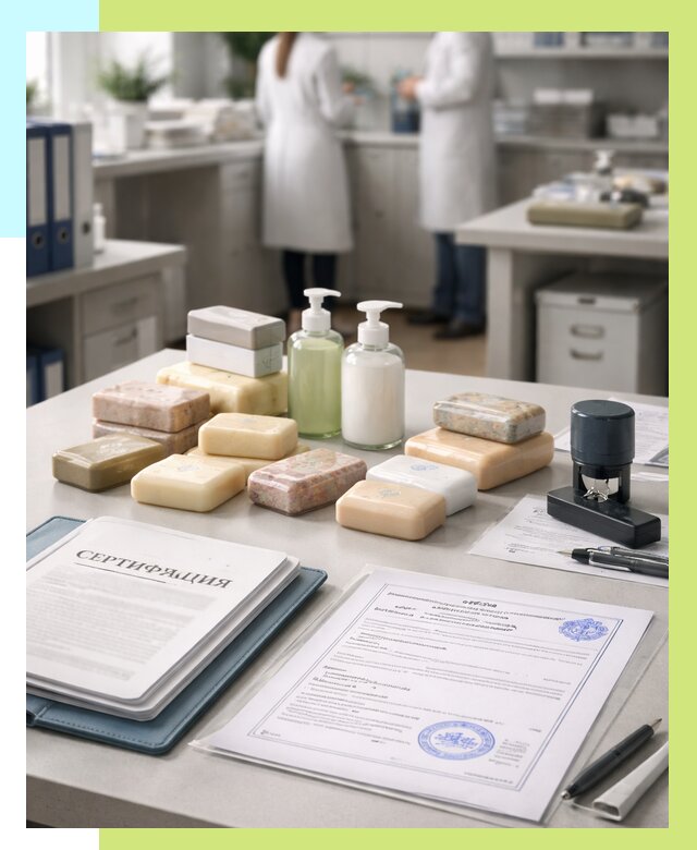 Сертификация мыла и сертификат на мыло в Беслане от 12151 | Алешин-Бсл
