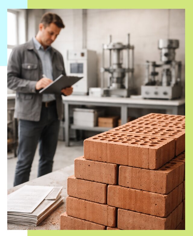 Сертификация кирпича в Беслане от 15189 р. | Алешин-Бсл под ключ