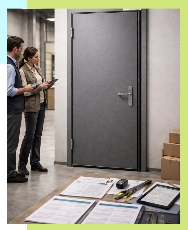 Сертификация противопожарных дверей в Беслане от 9113 р. | Алешин-Бсл