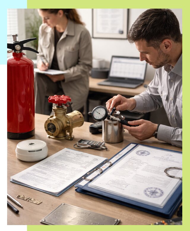 Сертификация пожарного оборудования в Беслане от 15189 р.|Алешин-Бсл