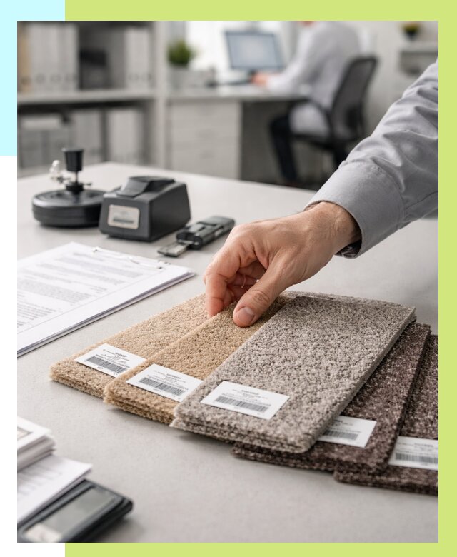 Сертификация ковролина в Беслане от 15189 р., Алешин-Бсл