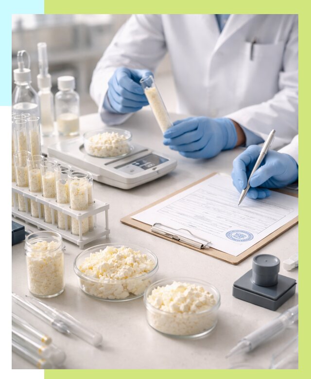 Сертификация творога в Беслане от 12151 р. под ключ | Алешин-Бсл