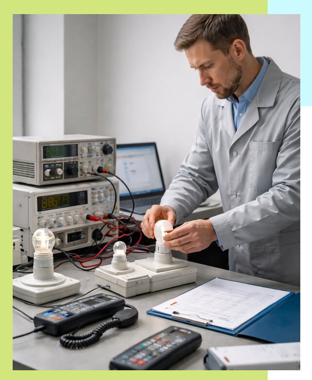 Сертификация ламп и светильников в Беслане по нормативам