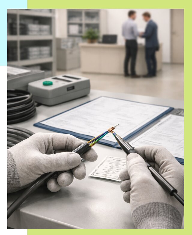 Сертификация провода в Беслане от 18227 р. в Алешин-Бсл