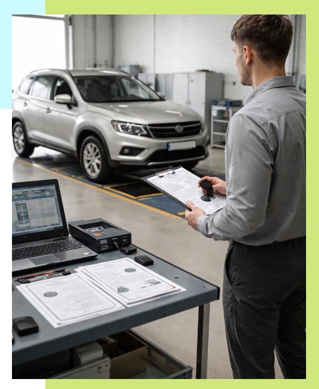 Сертификация транспортных средств в Беслане от 12151 р. | Алешин-Бсл