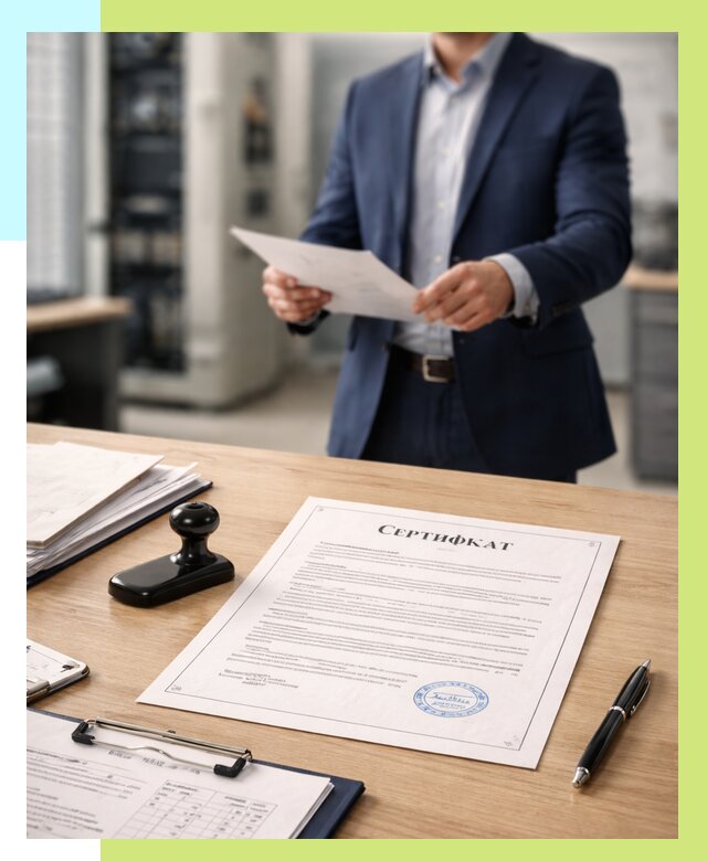 Сертификат на оборудование в Беслане от 15189 р. | Алешин-Бсл