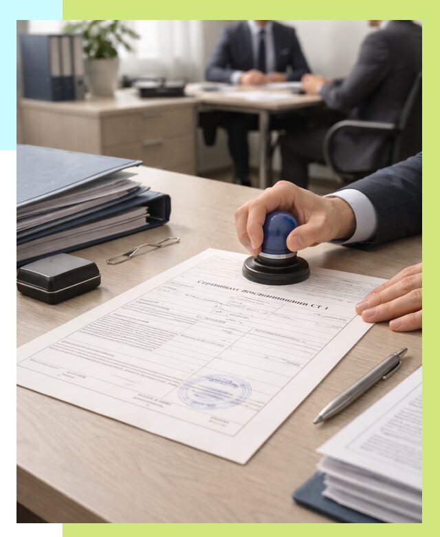 Сертификат происхождения СТ 1 в Беслане от 4557 р. | Алешин-Бсл