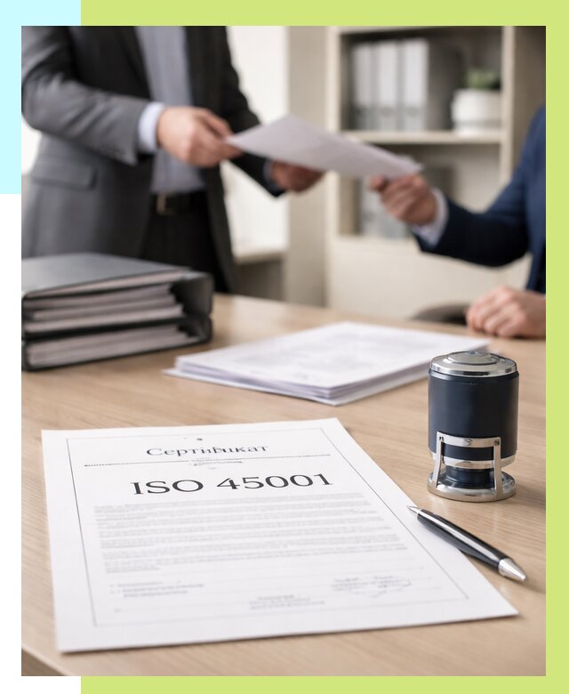 Сертификат ISO 45001 в Беслане под ключ от 45567 р. | Алешин-Бсл