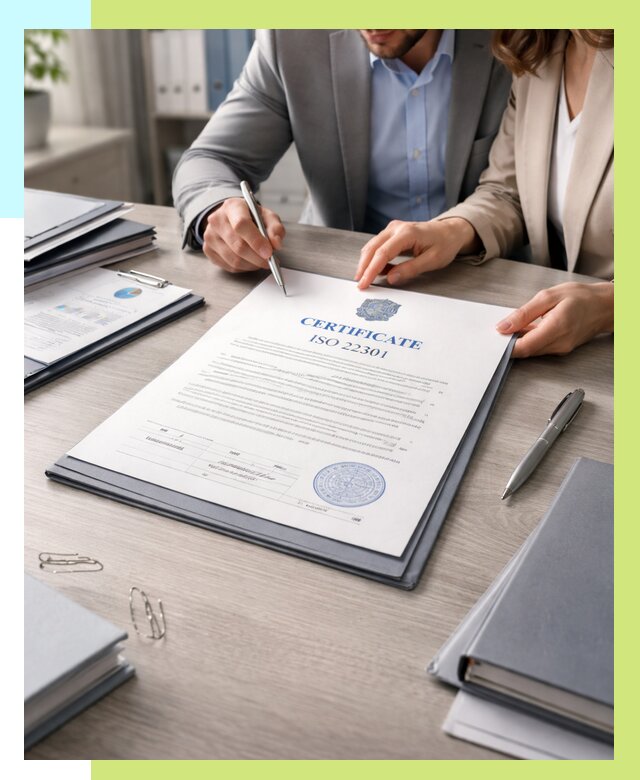 Сертификат ISO 22301 в Беслане от 45567 р. | Алешин-Бсл срочно