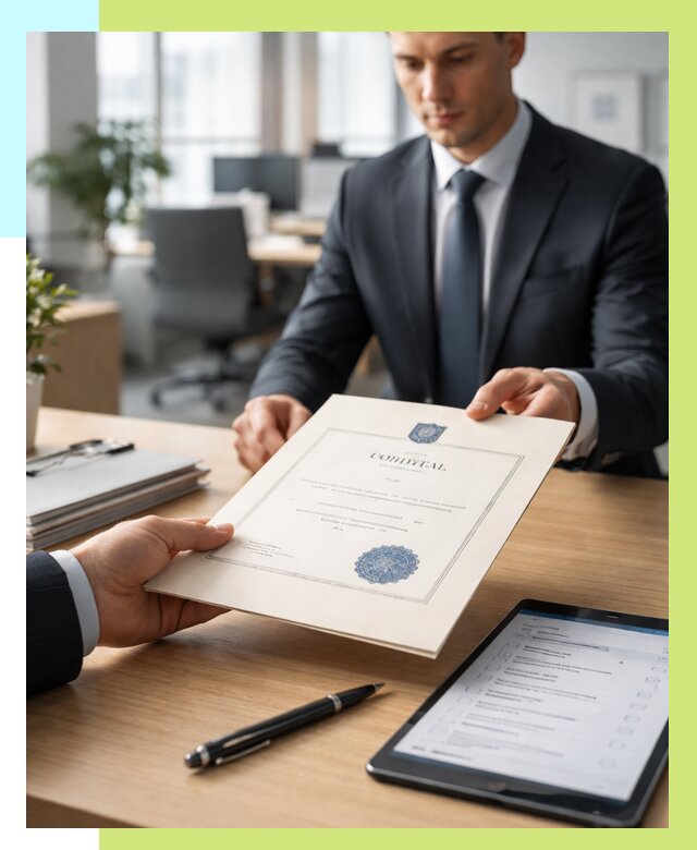 Сертификат ISO 30301 в Беслане от 35441 р. | Алешин-Бсл - под ключ