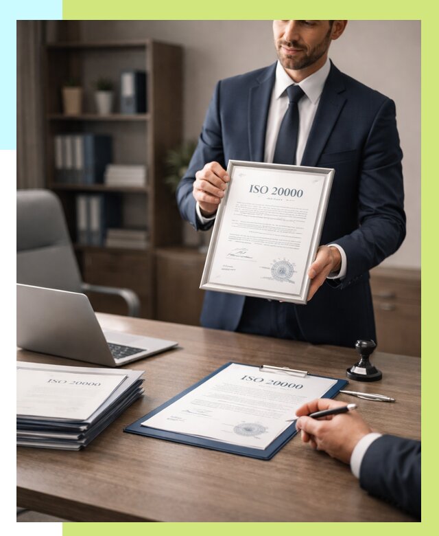 Сертификат ISO 20000 в Беслане под ключ от 121512 р., Алешин-Бсл